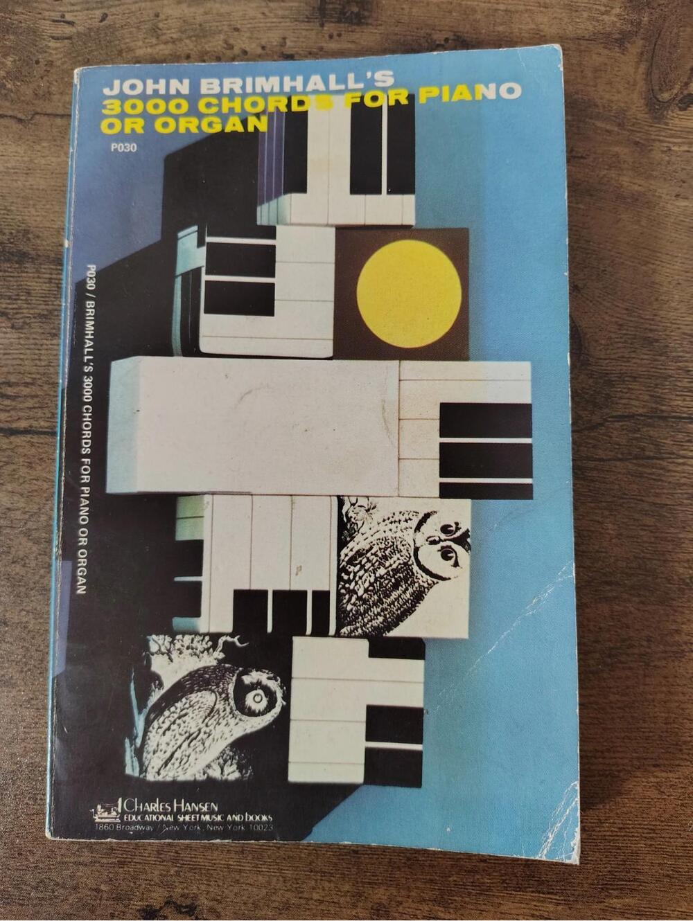 3000 Chords for Piano or Organ by John Brimhall (1968, Paperback)